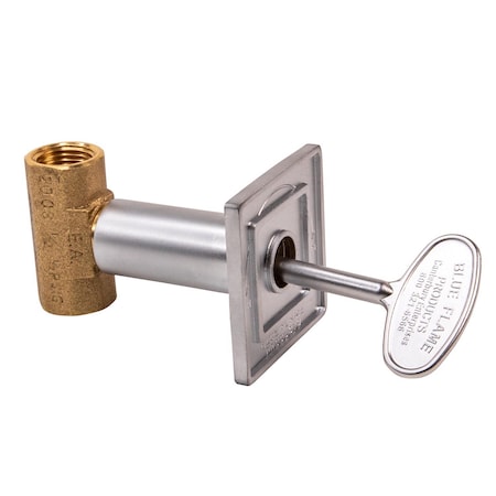 Blue Flame Blue Flame Silver Satin Chrome Zinc Gas Valve Flange Kit SV.USF.SCH